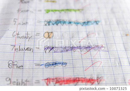 Child homework book Child homework book 10871325