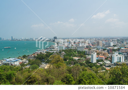 Arial View of Pataya Thailand 10871584
