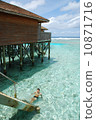 Young man relaxing in Maldives 10871716