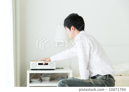 A man to relax in the room A man to relax in the room 10871760