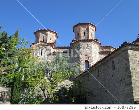 Wallram Abbey of Meteora and blue sky 10872289
