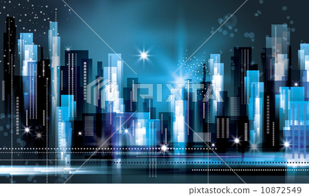 City landscape at night City landscape at night 10872549