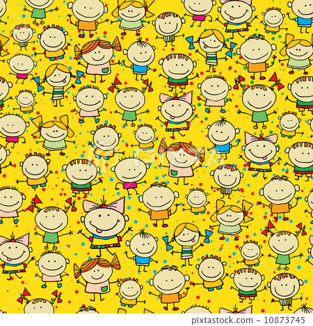 Children   cartoon seamles background 10873745