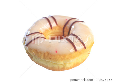 Colorful donut on white background Colorful donut on white background 10875437