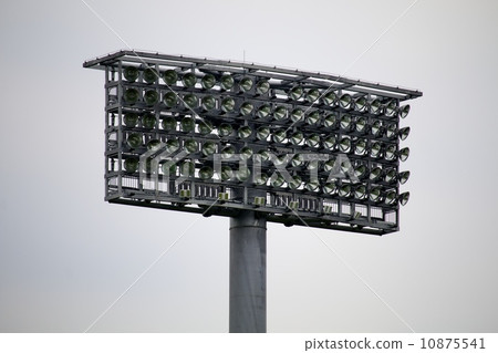 Night lighting equipment of the baseball stadium Night lighting equipment of the baseball stadium 10875541