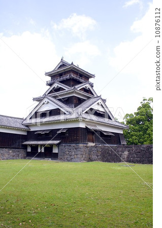 三個日本城堡，熊本城堡的第三個tenranee，Uto槳 10876112