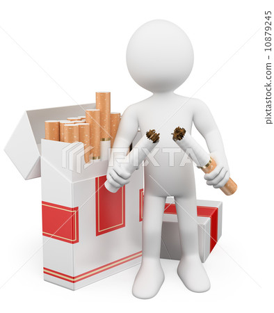 3D white people. No smoking 10879245