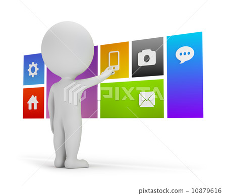 3d small people - flat interface 10879616