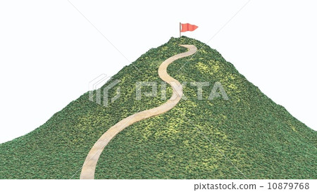 Mountain path white background 10879768