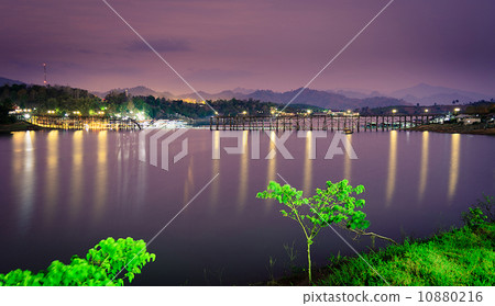 Wooden Bridge with Twilight After Sunset Wooden Bridge with Twilight After Sunset 10880216