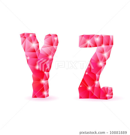 Ruby polygonal font 10881889