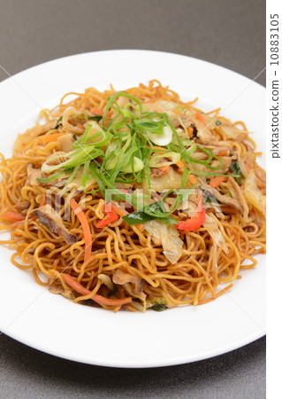 美味的上海風味日式炒麵 10883105