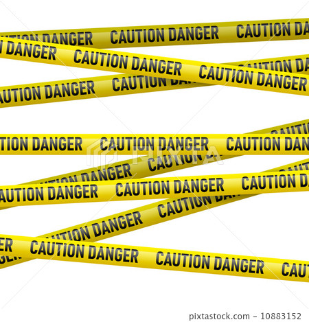Caution and  danger yellow tape 10883152