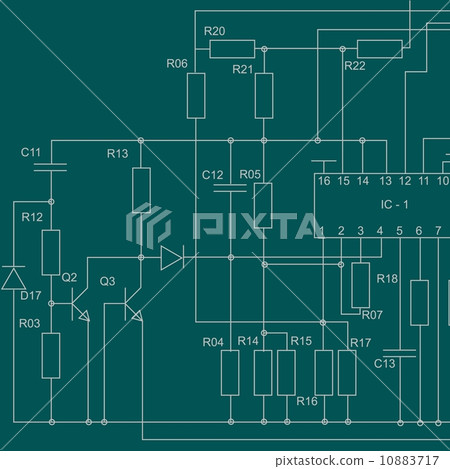 Electrical scheme backdrop 10883717