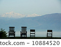 Sky and mountains, chairs and relax 10884520