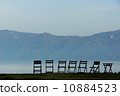 Sky and mountains, chairs and relax 10884523