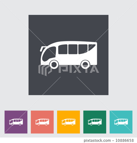 Bus flat icon Bus flat icon 10886658