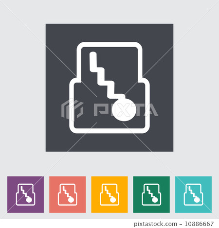 Icon automatic gear. 10886667