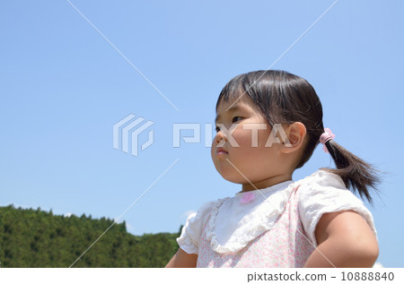 A girl playing 10888840