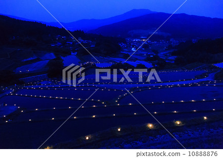 Rice terrace light festival Rice terrace light festival 10888876