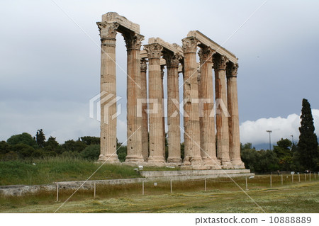 Remains of the temple of Zeus in Athens 10888889