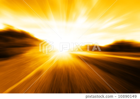 motion blur road 10890149