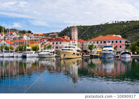 Skradin is a small historic town in Croatia Skradin is a small historic town in Croatia 10890917