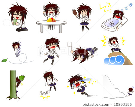 Overreaction · Girl 2 - Stock Illustration [10893196] - PIXTA