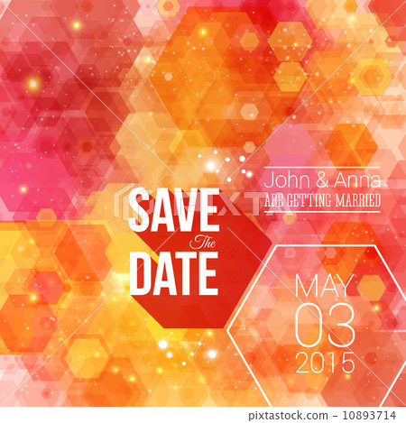 Save the date for personal holiday. Wedding invitation. Vector i Save the date for personal holiday. Wedding invitation. Vector i 10893714