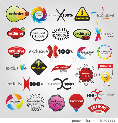 Exclusive collection of icons 10894354