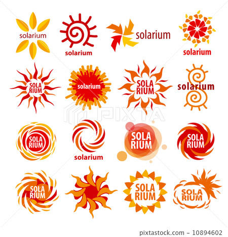 vector collection of different logos for solarium vector collection of different logos for solarium 10894602