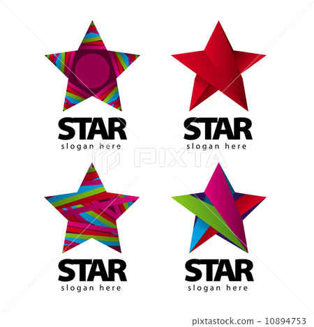 collection of vector logo with a star collection of vector logo with a star 10894753
