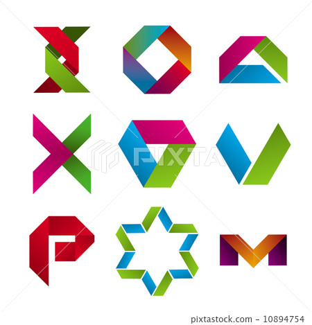 Collection of abstract icons of tape Collection of abstract icons of tape 10894754