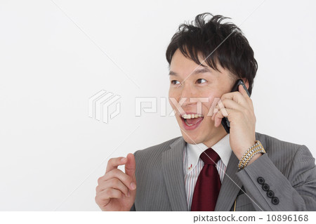 中年推銷員談智能手機 10896168