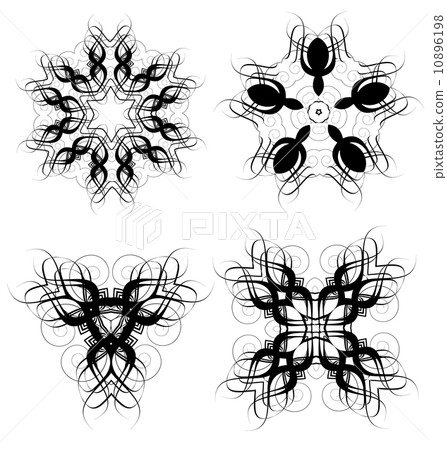 Decorative ornamental frame elements 10896198