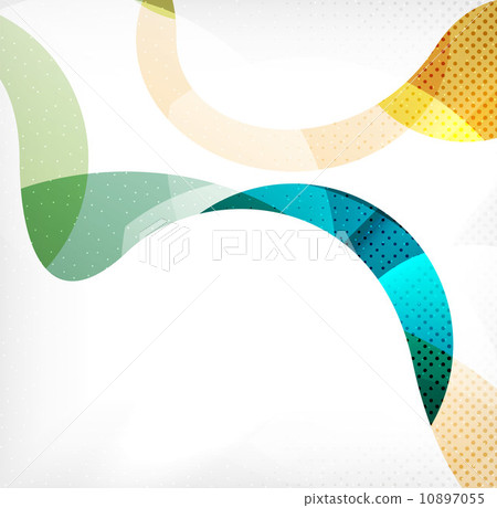 Colorful swirl wave lines Colorful swirl wave lines 10897055