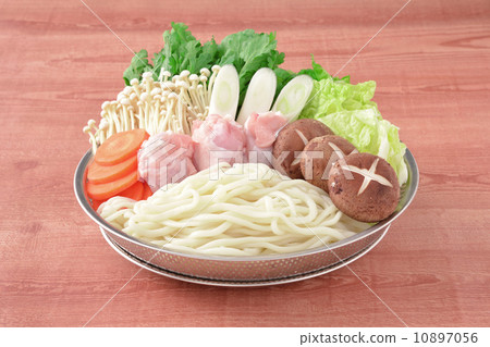 Pan material, pan, pan ingredients, chicken pot, udon Pan material, pan, pan ingredients, chicken pot, udon 10897056