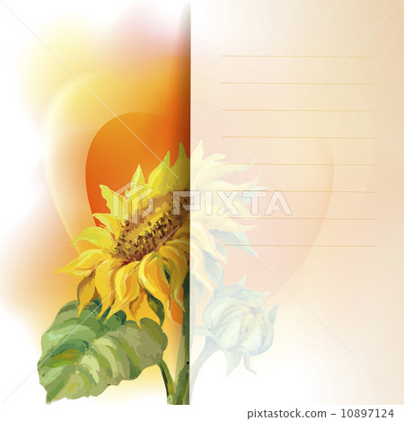 Sunflower frame background 10897124