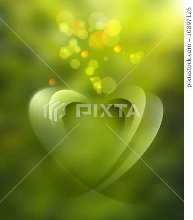 Green abstract blurred background 10897126