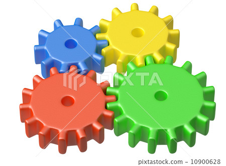colorful plastic toys cogwheels construction colorful plastic toys cogwheels construction 10900628