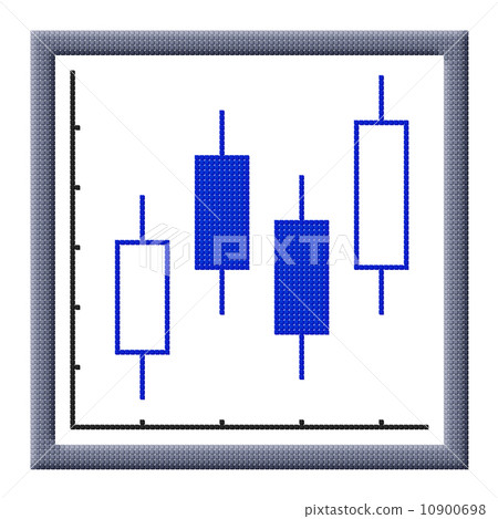 cubes pixel image of growing japanese candles chart cubes pixel image of growing japanese candles chart 10900698