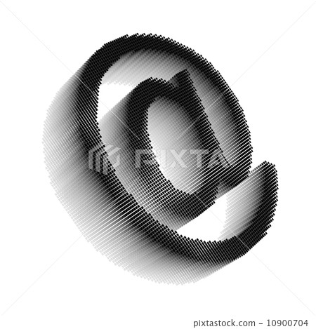 Black pixel icon-like image of email symbol Black pixel icon-like image of email symbol 10900704