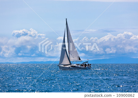 Recreational Yacht at Adriatic Sea Recreational Yacht at Adriatic Sea 10900862