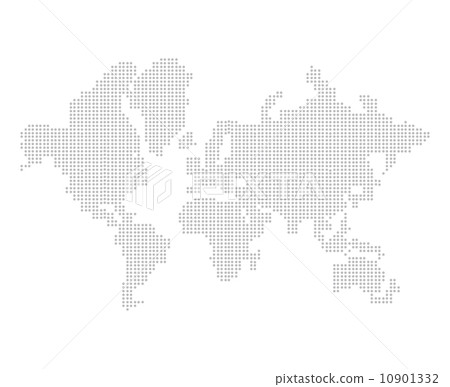 Abstract graphic World map of dots. Vector illustration. 10901332