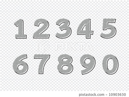 Numbers set. illustration Numbers set. illustration 10903630