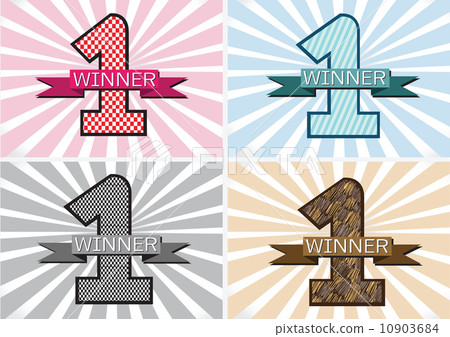 the Winner and Number One First Place sign simbol with ribbons the Winner and Number One First Place sign simbol with ribbons 10903684