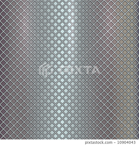 Vector silver grille on steel background 10904043