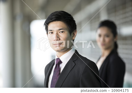 Asian businessman with a serious expression. Asian businessman with a serious expression. 10904175