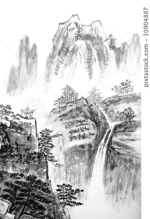 traditional Chinese painting , landscape 10904887