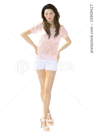 Fashionable long-haired female for synthetic poses Transparent png illustration material Fashionable long-haired female for synthetic poses Transparent png illustration material 10909427